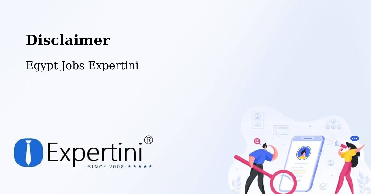 Disclaimer – Port Said - Egypt Jobs Expertini